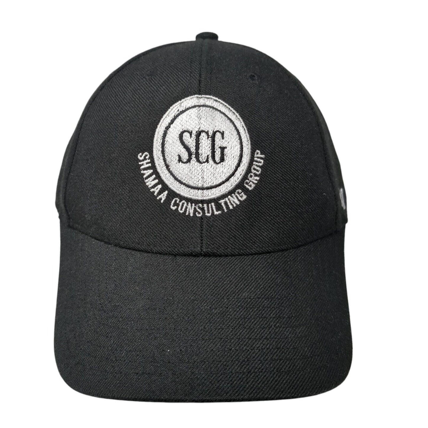 SCG Shamaa Consulting Group Strapback Baseball Cap Black One Size Adjustable '47
