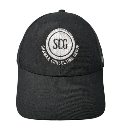 SCG Shamaa Consulting Group Strapback Baseball Cap Black One Size Adjustable '47