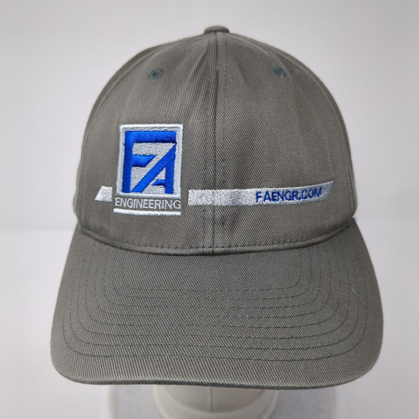 FA Engineering Fitted Hat Gray L/XL Flexfit Port Authority 6 Panel