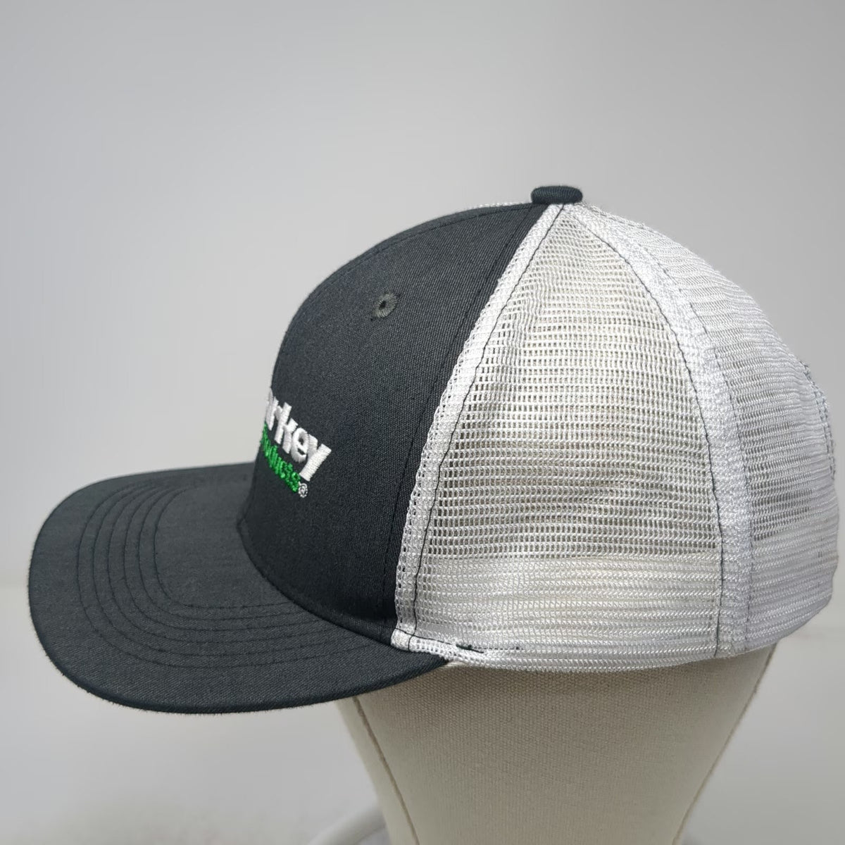 Homer Miller Malarkey Roofing Products Trucker Hat Gray One Size Snapback Mesh