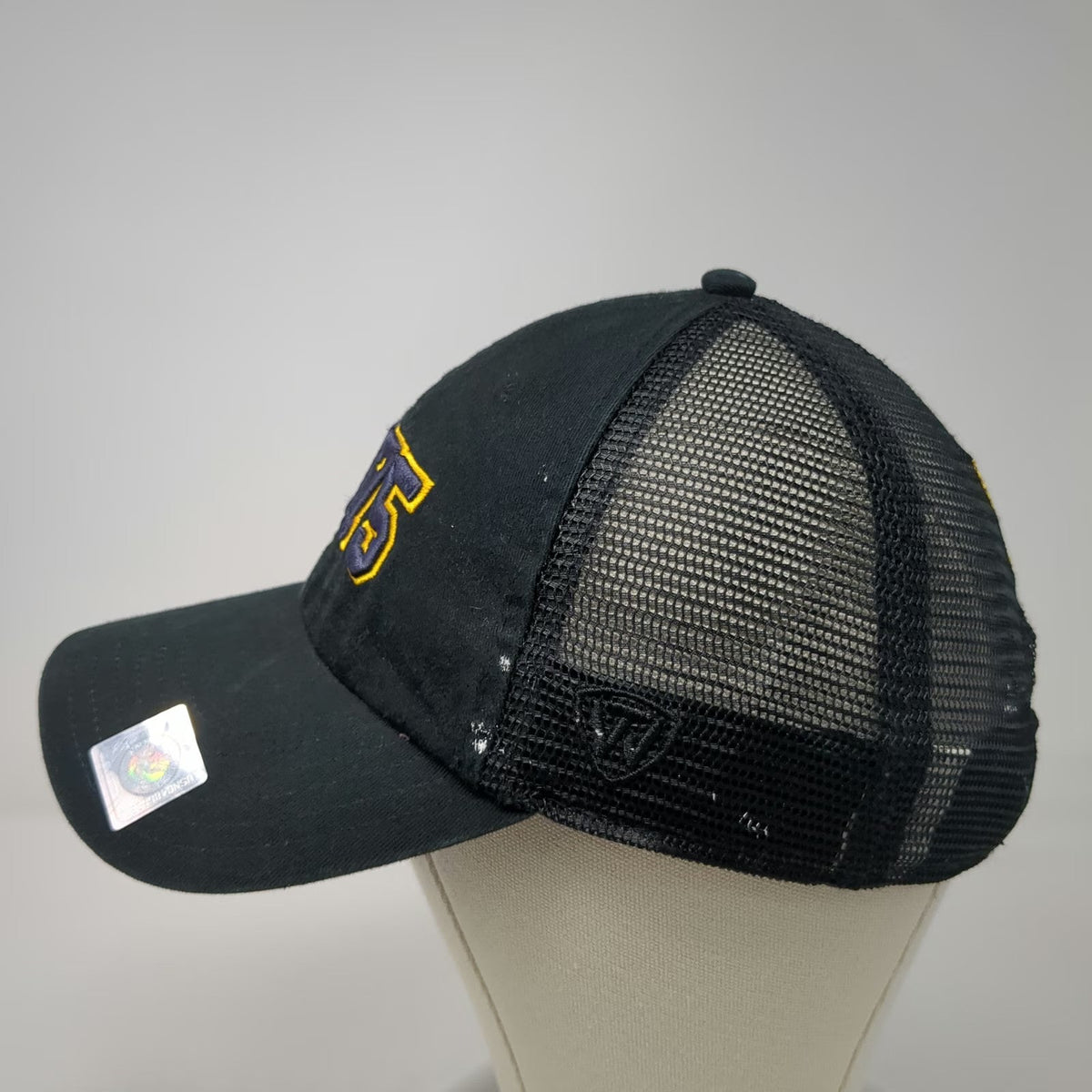 Top of the World Trucker Hat Black One Size 1775 US Navy Eagle Anchor Snapback