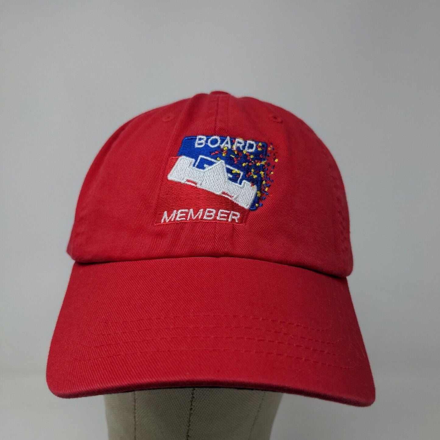 Indy 500 Festival Men's Slideback Hat Red Embroidered Board Member Logo