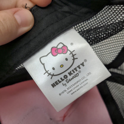 Hello Kitty by Sanrio Snapback Trucker Hat Red One Size Adjustable Mesh Back