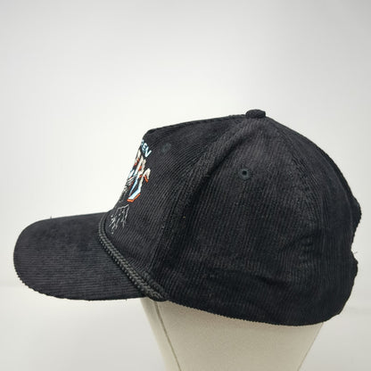 Richards & Southern Warren Zeiders 5 Panel Hat Black One Size Corduroy Rope