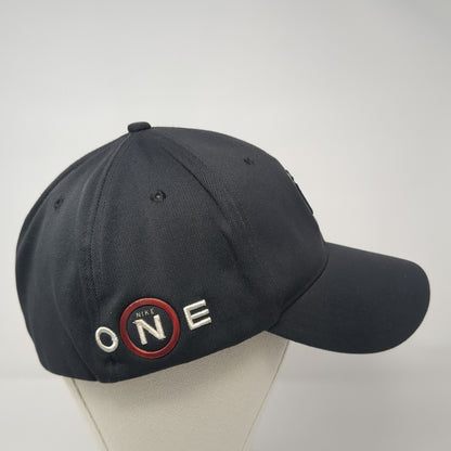 Tiger Woods One Fitted Baseball Cap Black XL Lightweight Embroidered Nike