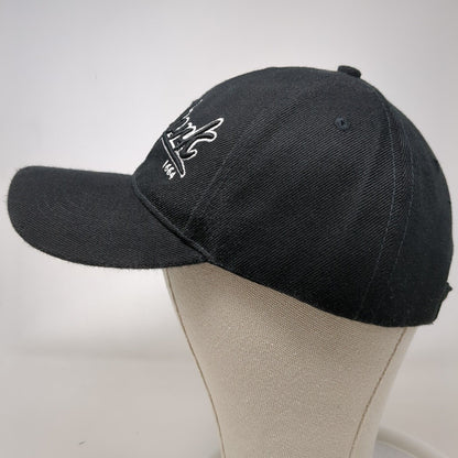 New York 1664 Strapback Hat Black OSFA Solid Adjustable Embroidered