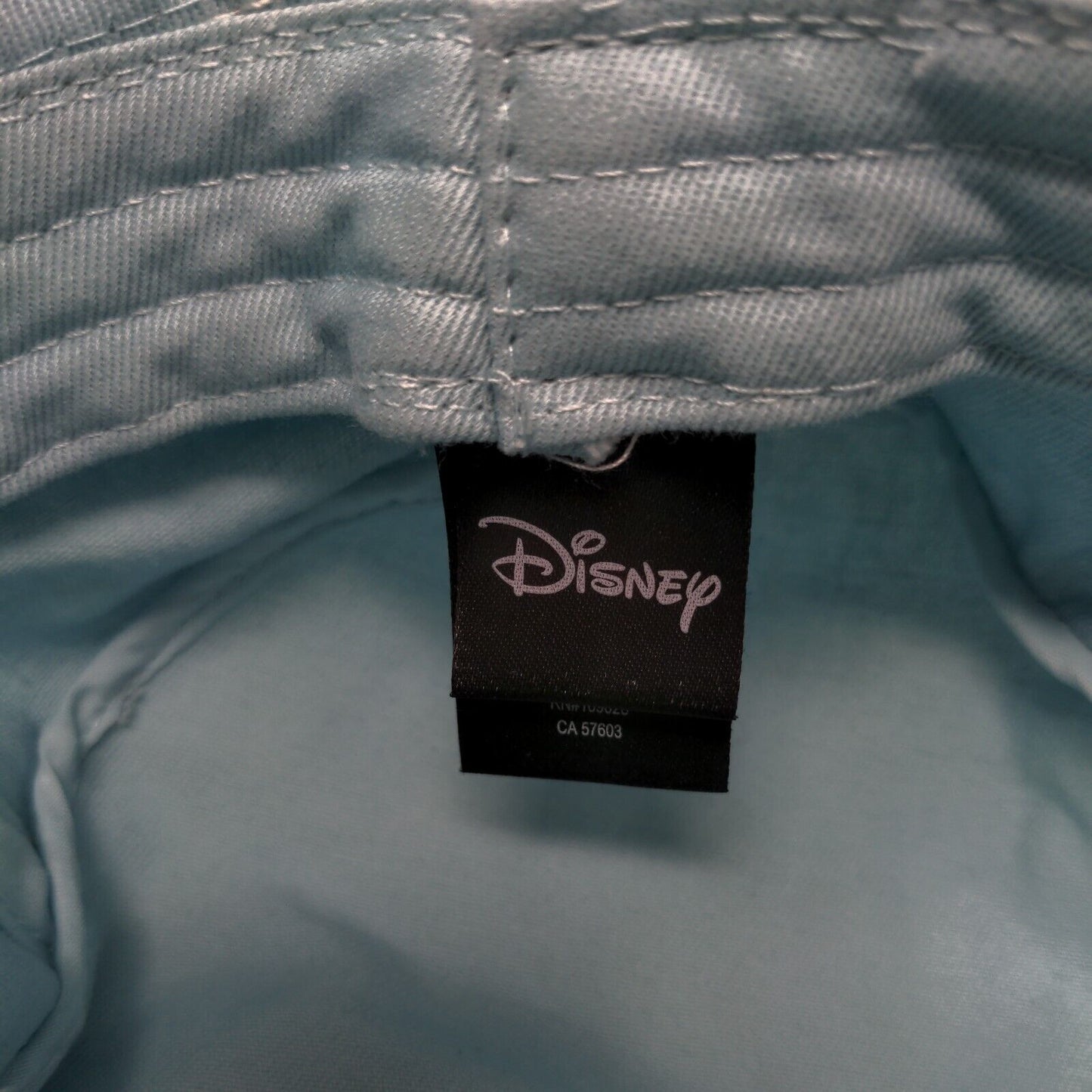 Disney Bambi Butterfly Bucket Hat Blue One Size Embroidered Vent Holes