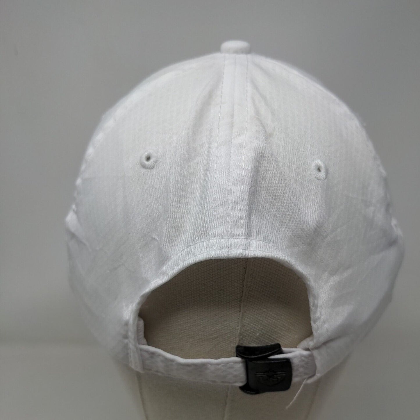 Real Living Productions Slideback Hat White One Size Adjustable Embroidered