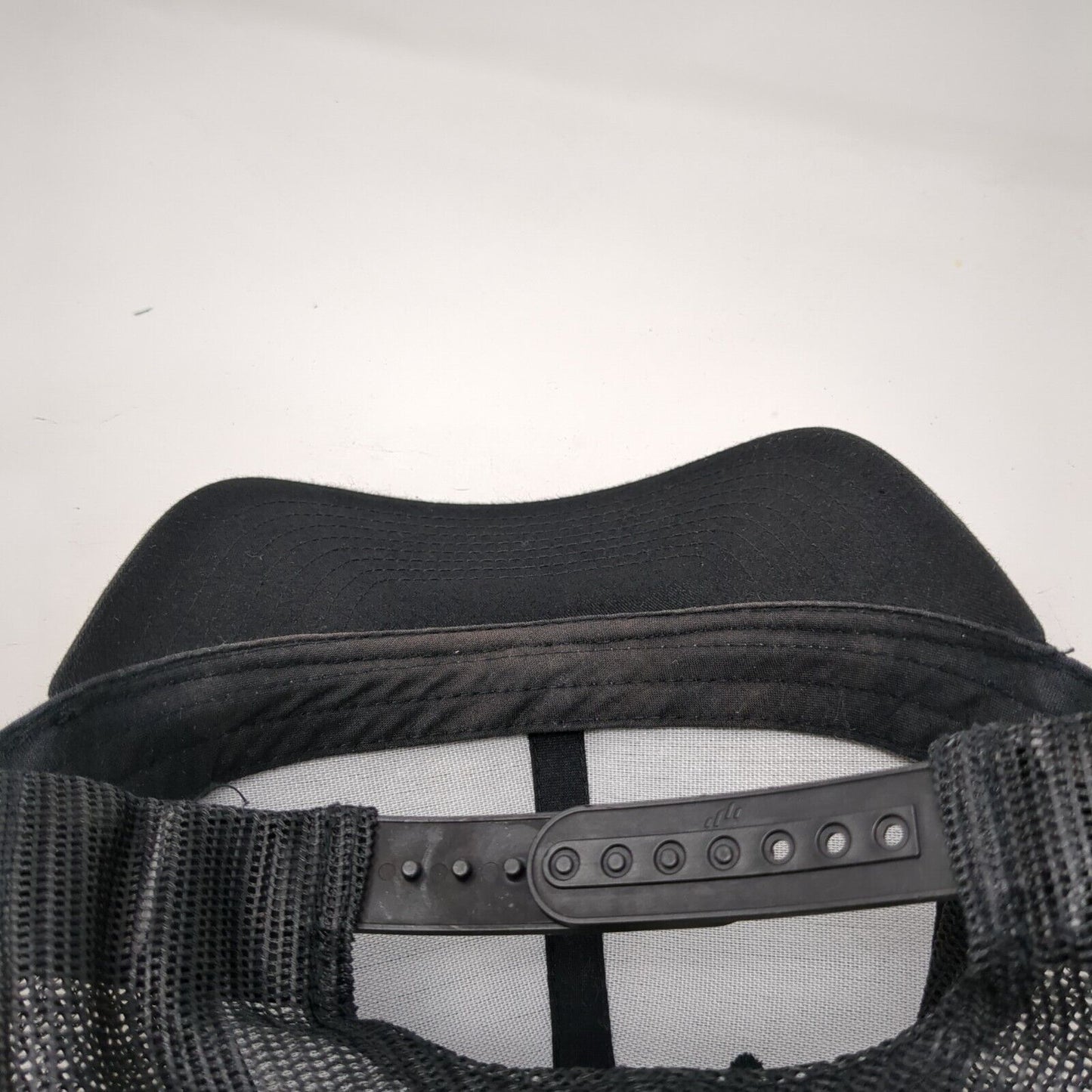 The Classics Yupoong Snapback Mesh Back Trucker Hat Black OSFA Adjustable