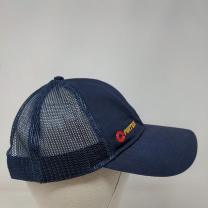 Pirtek Snapback Mesh Back Trucker Hat Blue One Size Embroidered Cap America