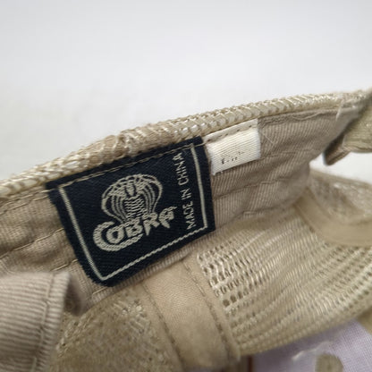 Cobra Baseball Cap Red Beige One Size Mesh Back Mountain River Outfitters Hat