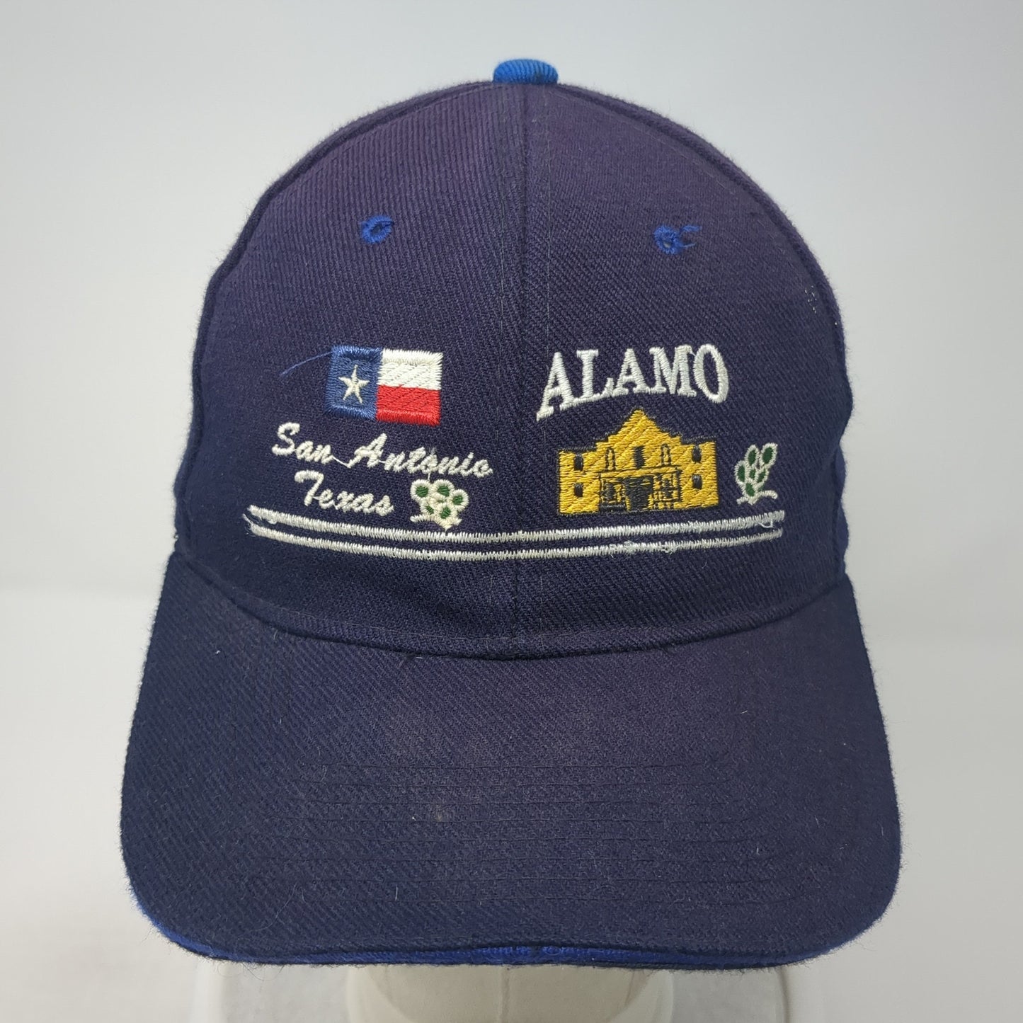 Alamo San Antonio Texas Baseball Cap Blue OS Adjustable Embroidered Patriotic