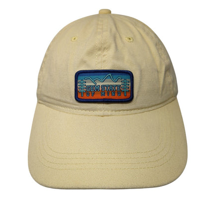 Gem State Of Mind Patch Slideback Hat Yellow One Size Outdoor Cap