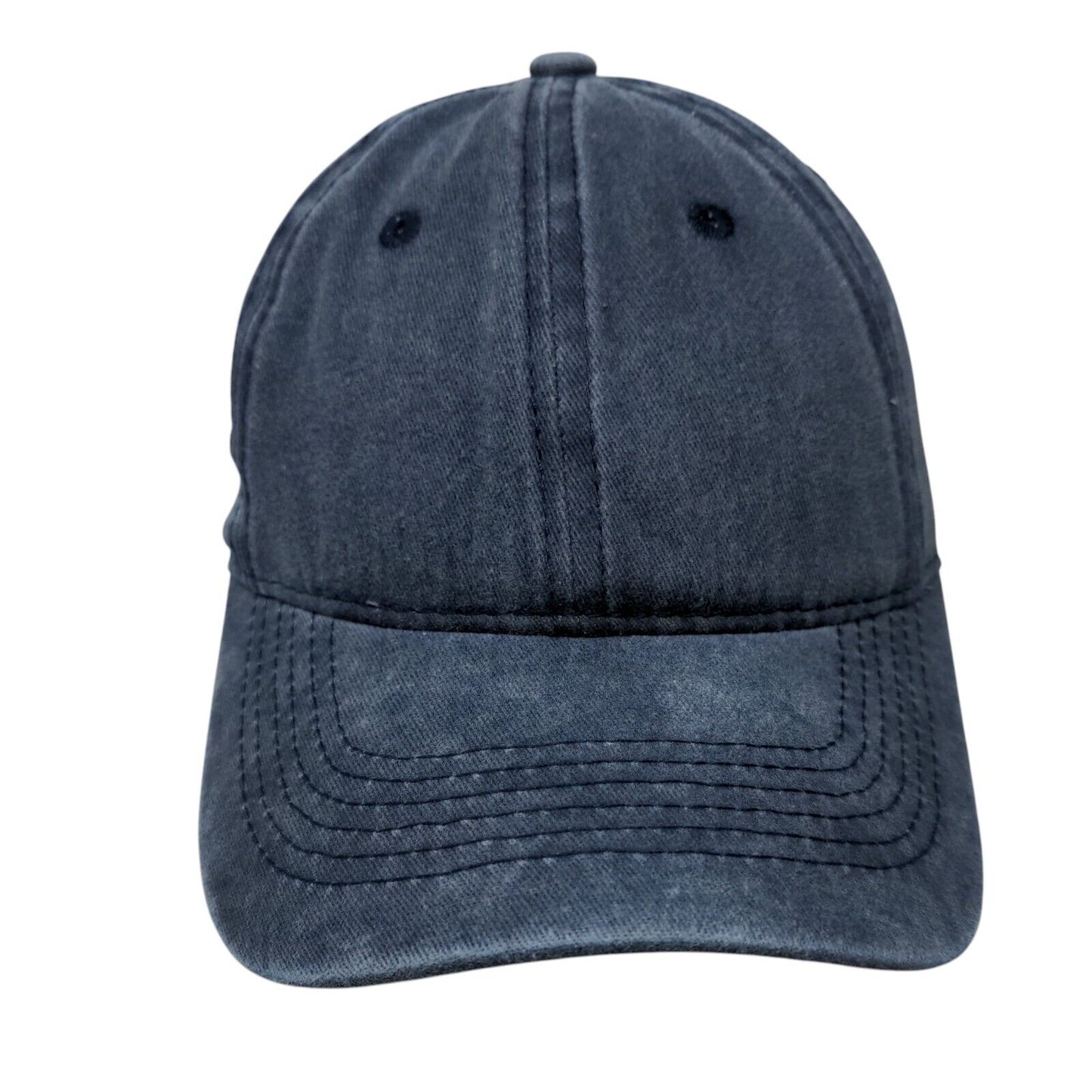 Unbranded Slideback Hat Blue OSFA Adjustable Blank 6 Panel Solid