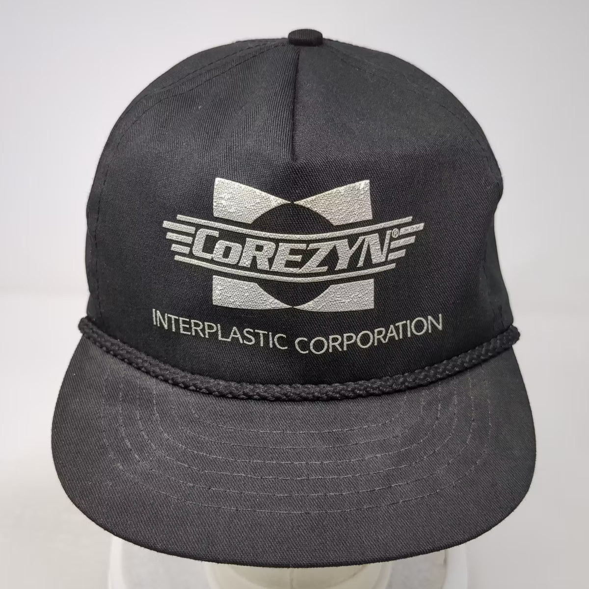 Corezyne Interplastic Corporation 5 Panel Hat Black One Size Rope Slideback