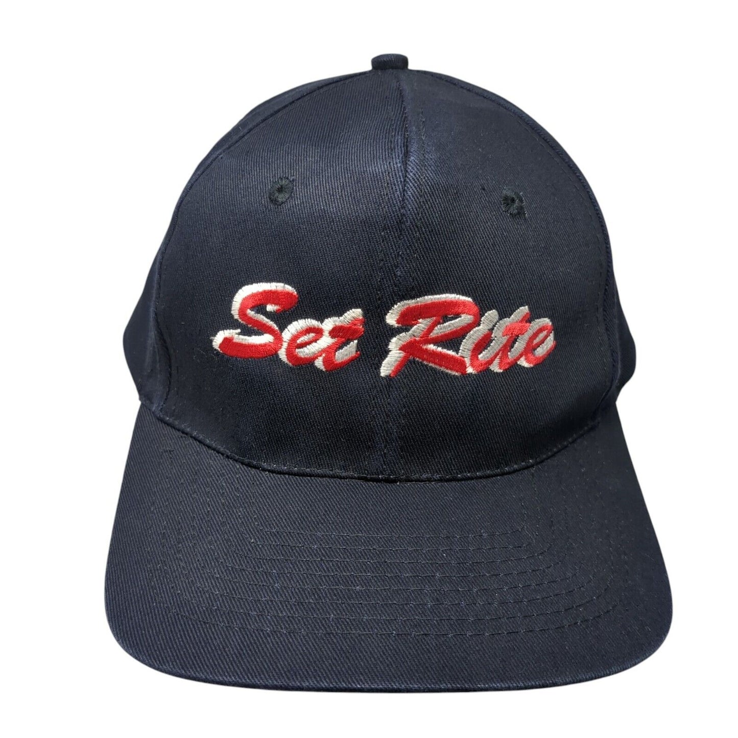 Set Rite Snapback Hat Blue One Size Adjustable Embroidered KC 6 Panel