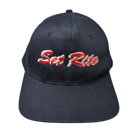 Set Rite Snapback Hat Blue One Size Adjustable Embroidered KC 6 Panel