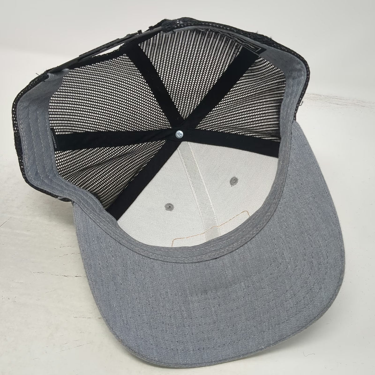 Richardson Gray Trucker Hat One Size Conterra Leather Patch Agriculture Snapback