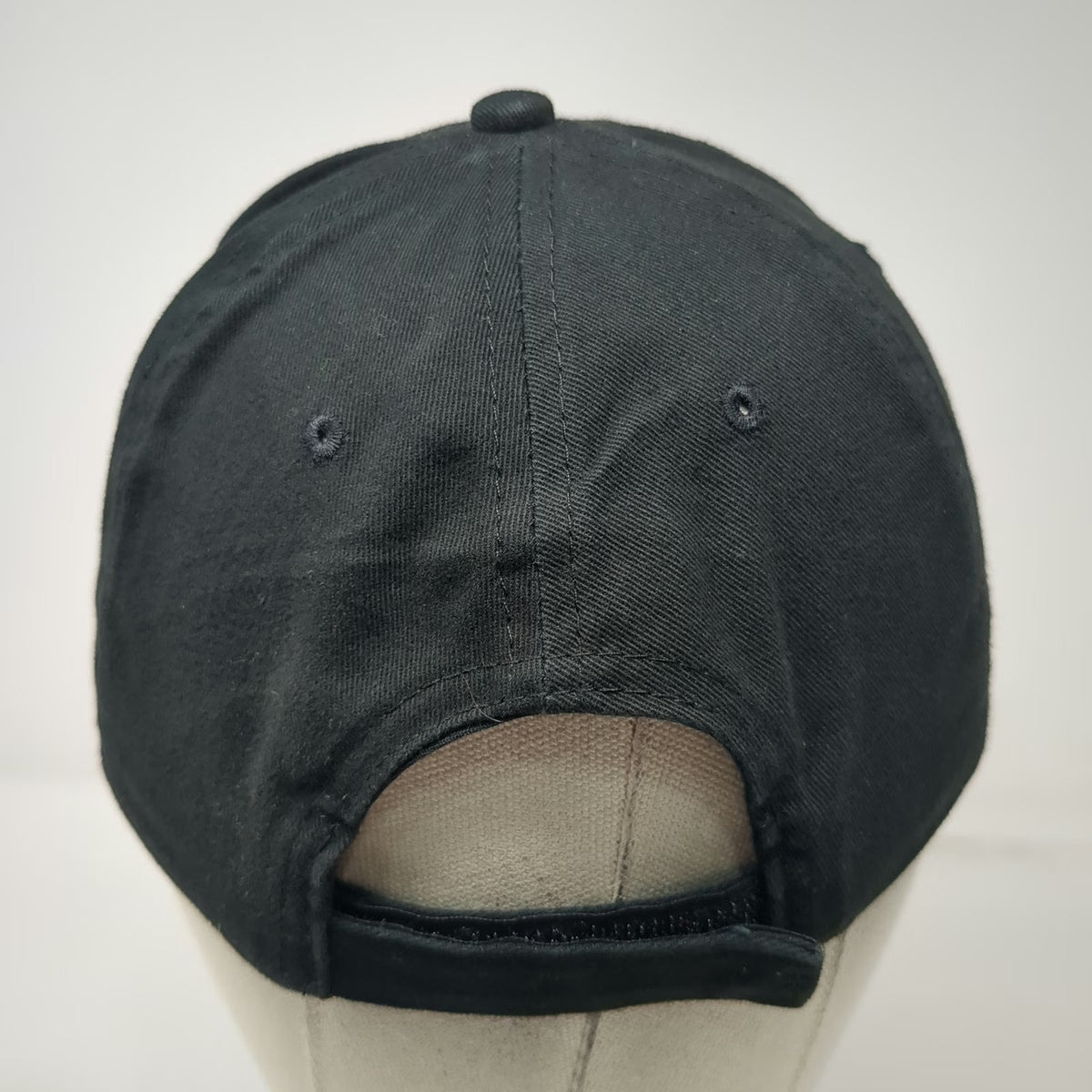 KC Albertsons Black One Size Baseball Cap Strapback Embroidered Logo Hat
