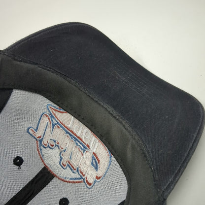 Black Baseball Cap One Size Authentic 1960 Original Embroidered Strapback Hat