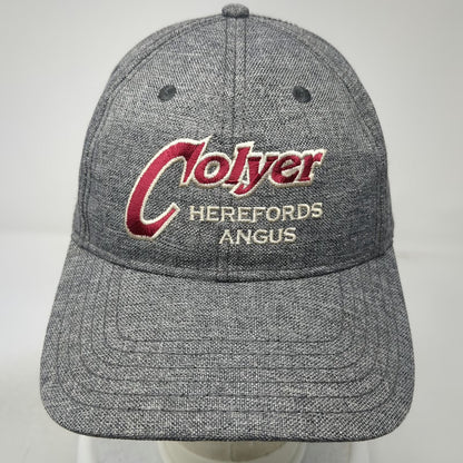 Otto Baseball Cap Gray One Size Colyer Herefords Angus Strapback Structured Hat