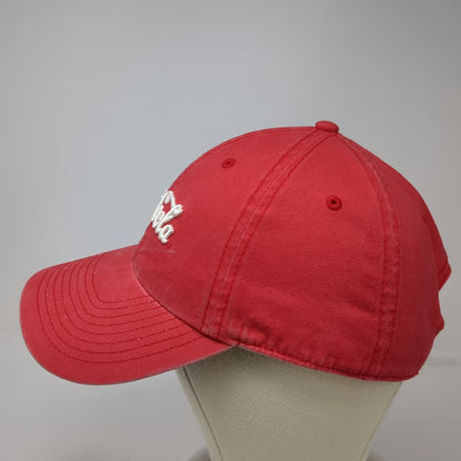 American Needle Baseball Cap Red One Size Coca-Cola Script Logo Slideback Hat