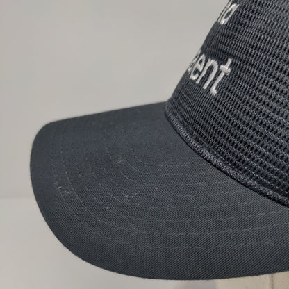 Okta Talent Snapback Mesh Back Trucker Hat Black OSFA Solid Yupoong