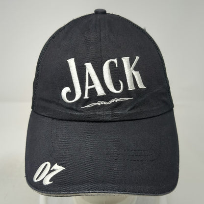 Jack Daniel's Baseball Cap Black One Size Mesh Back Strapback Hat Whiskey Logo