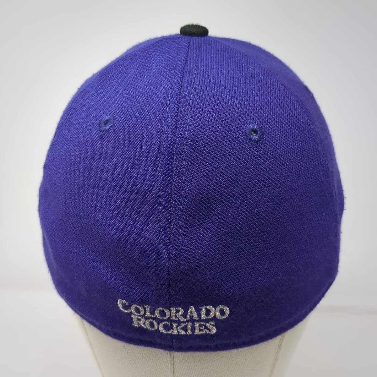 Colorado Rockies MLB New Era Baseball Cap Purple L 39THIRTY Stretch Fit Curved