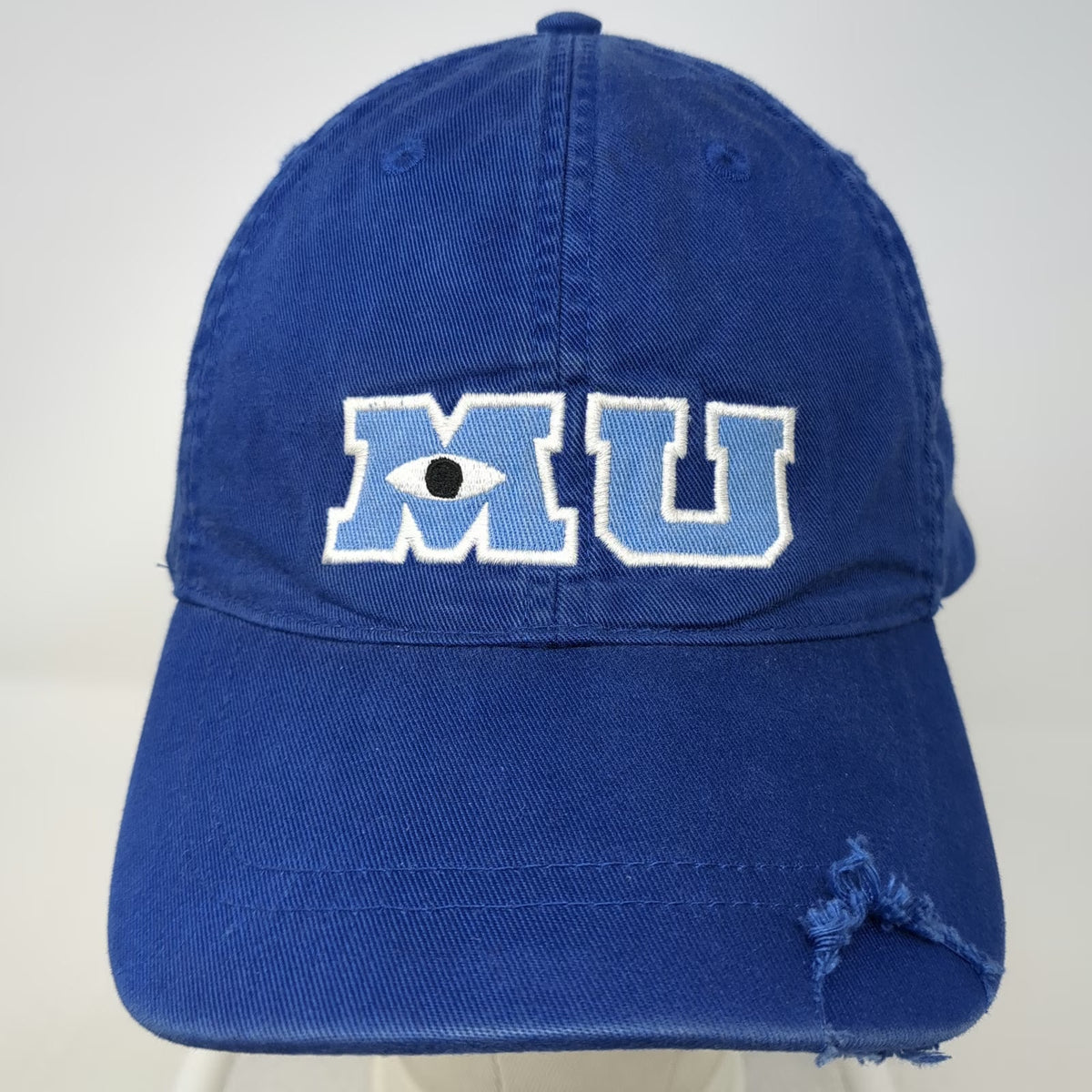 Disney Parks Baseball Cap Blue One Size Monsters University MU Mike Wazowski