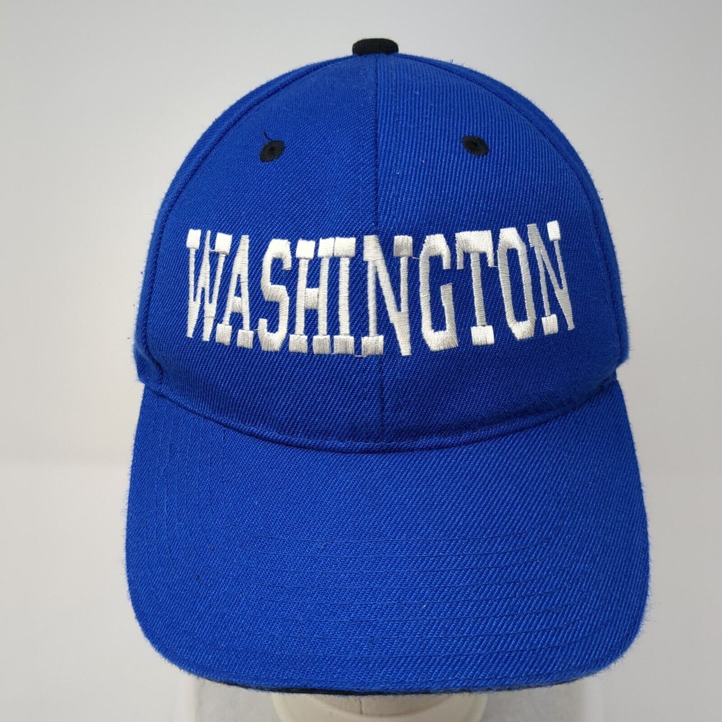 Washington Strapback Hat Blue One Size Adjustable Embroidered 6 Panel