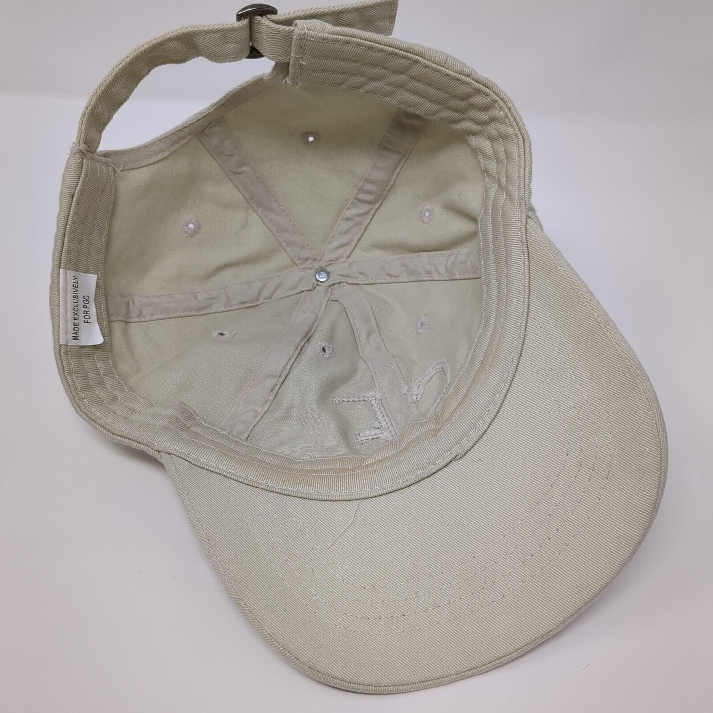 SF San Francisco Slideback Hat Tan OSFA Adjustable Embroidered 6 Panel