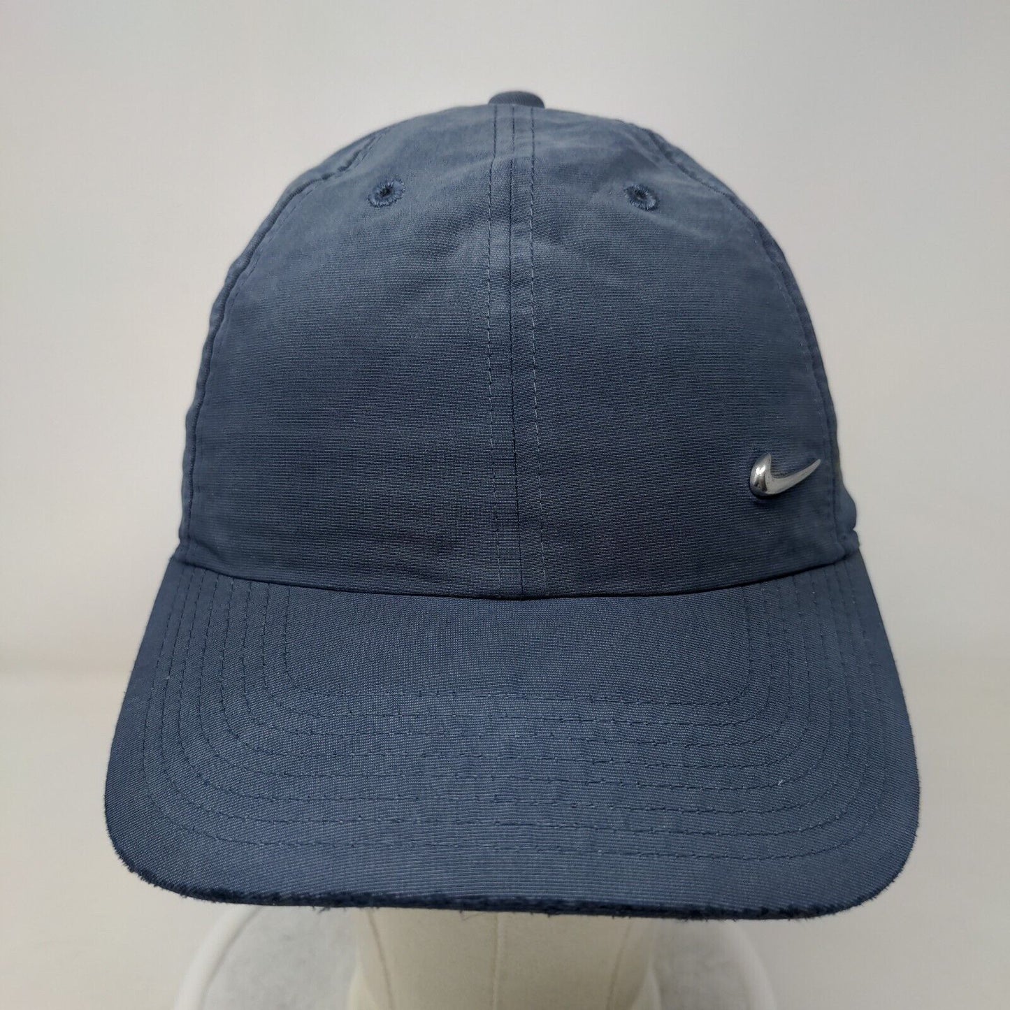 Nike Slideback Hat Blue OSFM Adjustable Heritage 86 Swoosh Vent Holes
