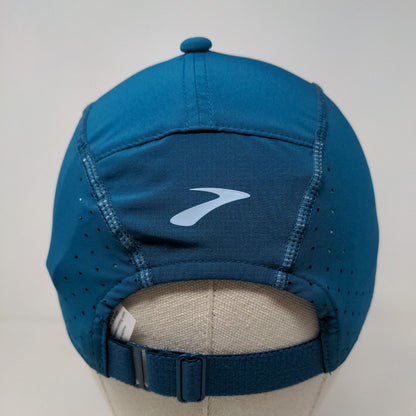 Brooks Men's Slideback Hat Blue Size OSFA Graphic Logo Polyester Spandex Blend