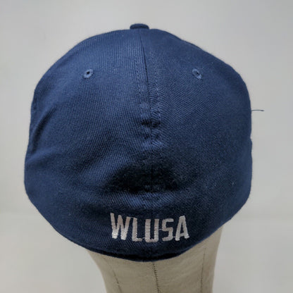 Nike Men's Fitted Hat Blue Size L/XL Embroidered WLUSA Wheelchair Lacrosse Logo