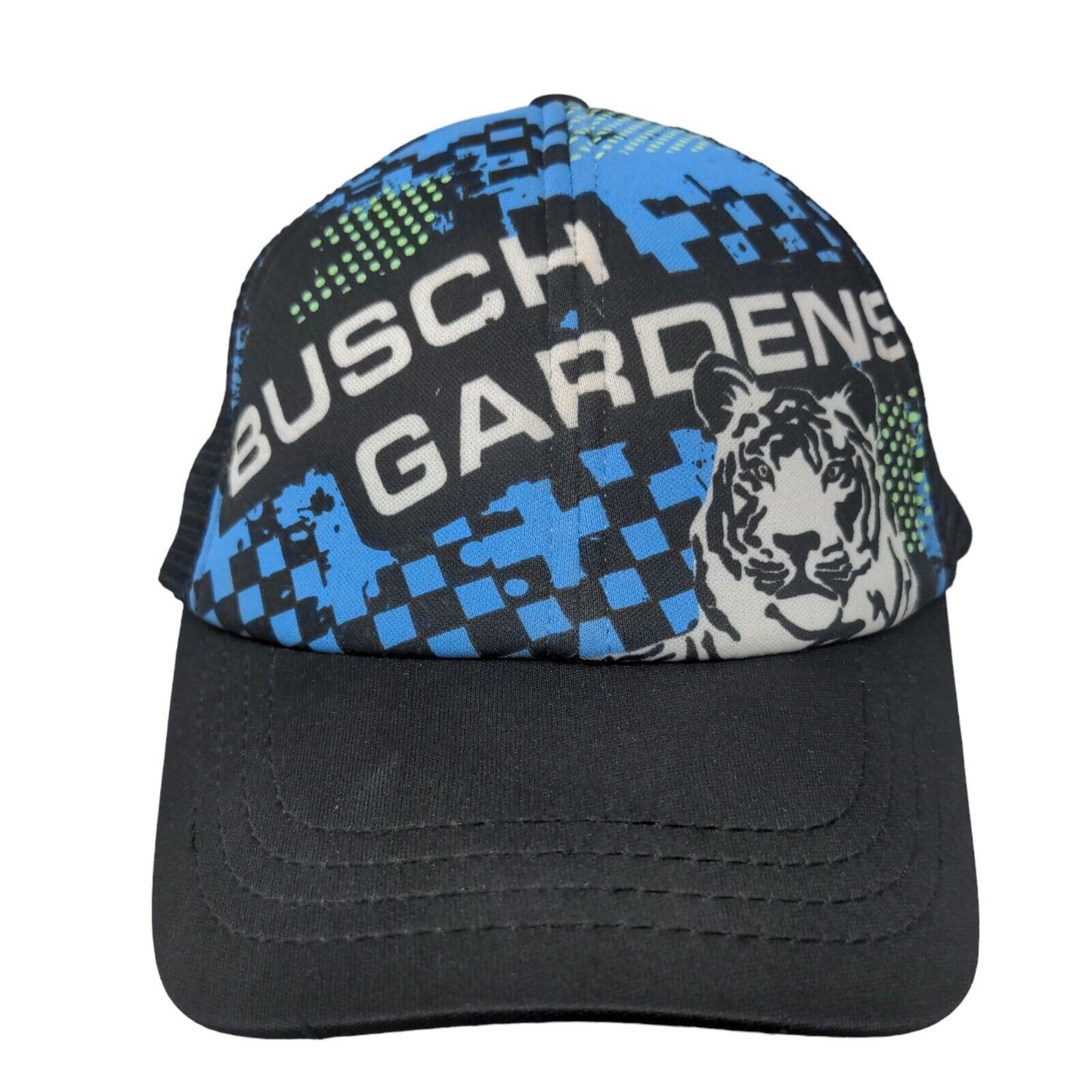 Busch Gardens Adult Strapback Trucker Hat Multicolor One Size Mesh Back SeaWorld