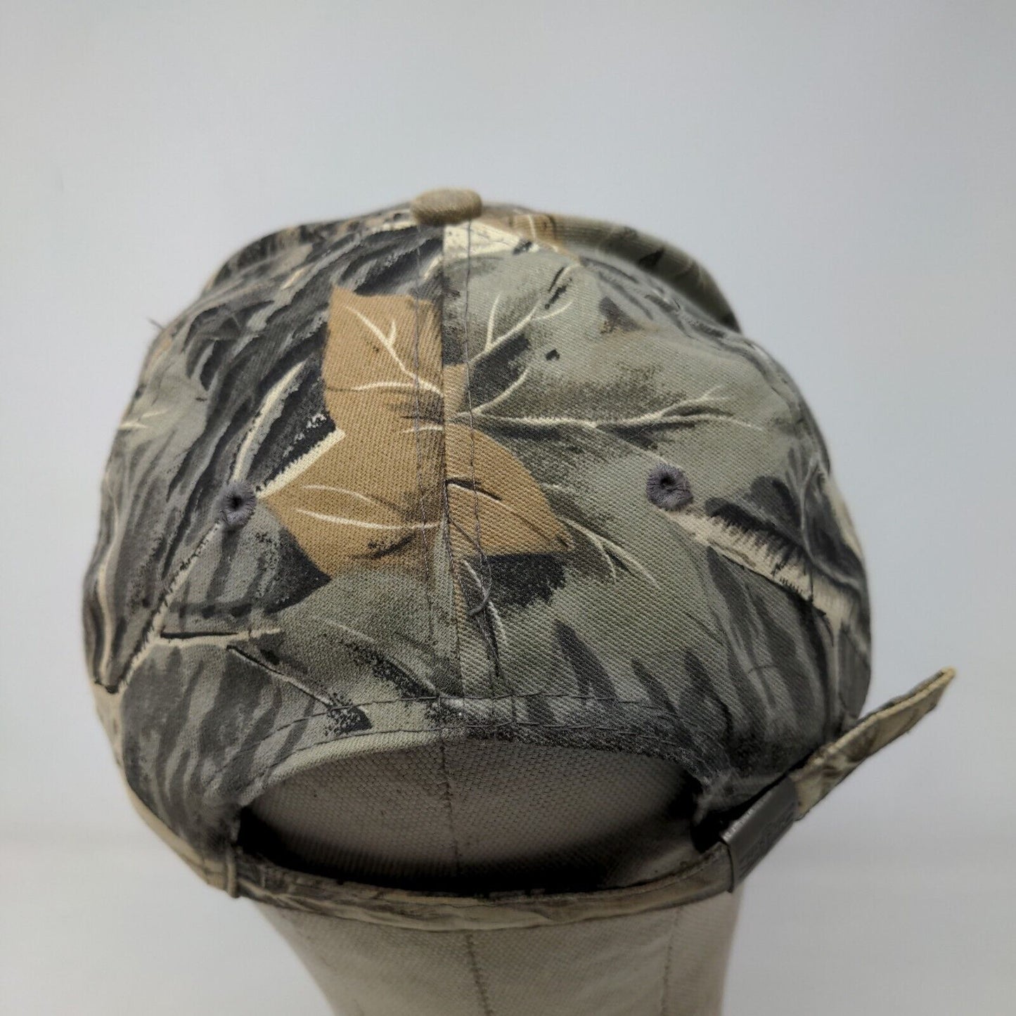 Nissin Men's Slideback Camo Hat Glenns Valley Conservation Club Embroidered Logo