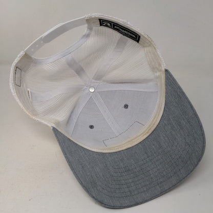 Richardson Style 112 Men's Snapback Mesh Back Trucker Hat Gray Pence Group Logo