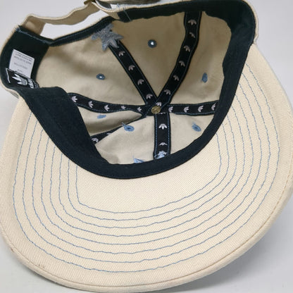 Adidas Baseball Cap Blue One Size Embroidered Trefoil Logo Hat Slideback Denim