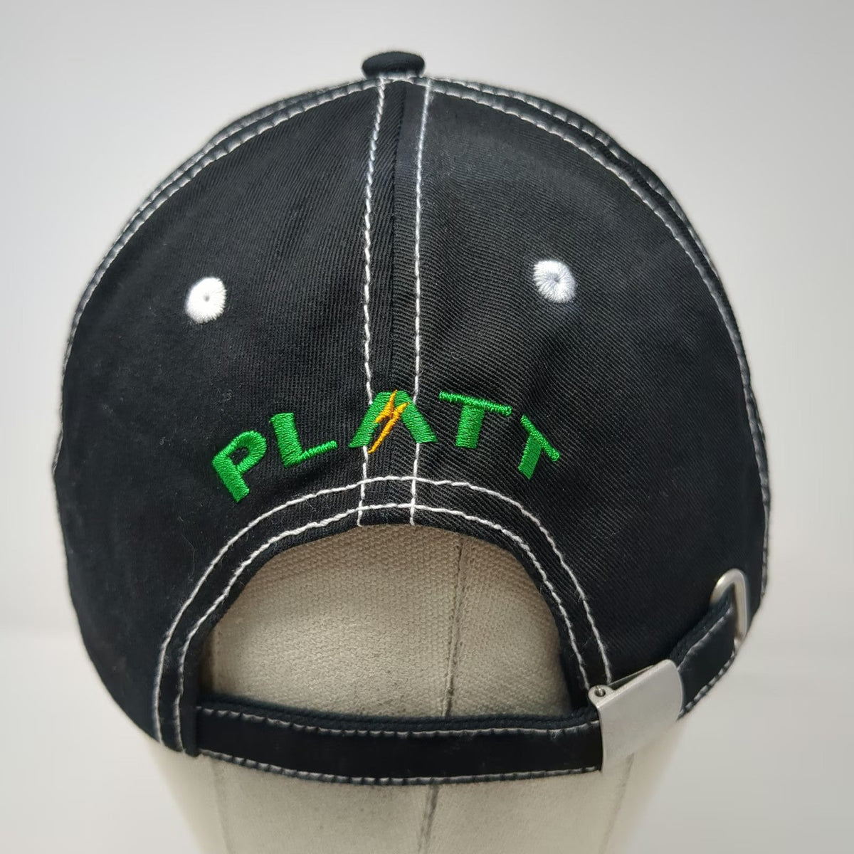 Platt Electric Supply Baseball Cap Black One Size Lightning Bolt Contrast Hat