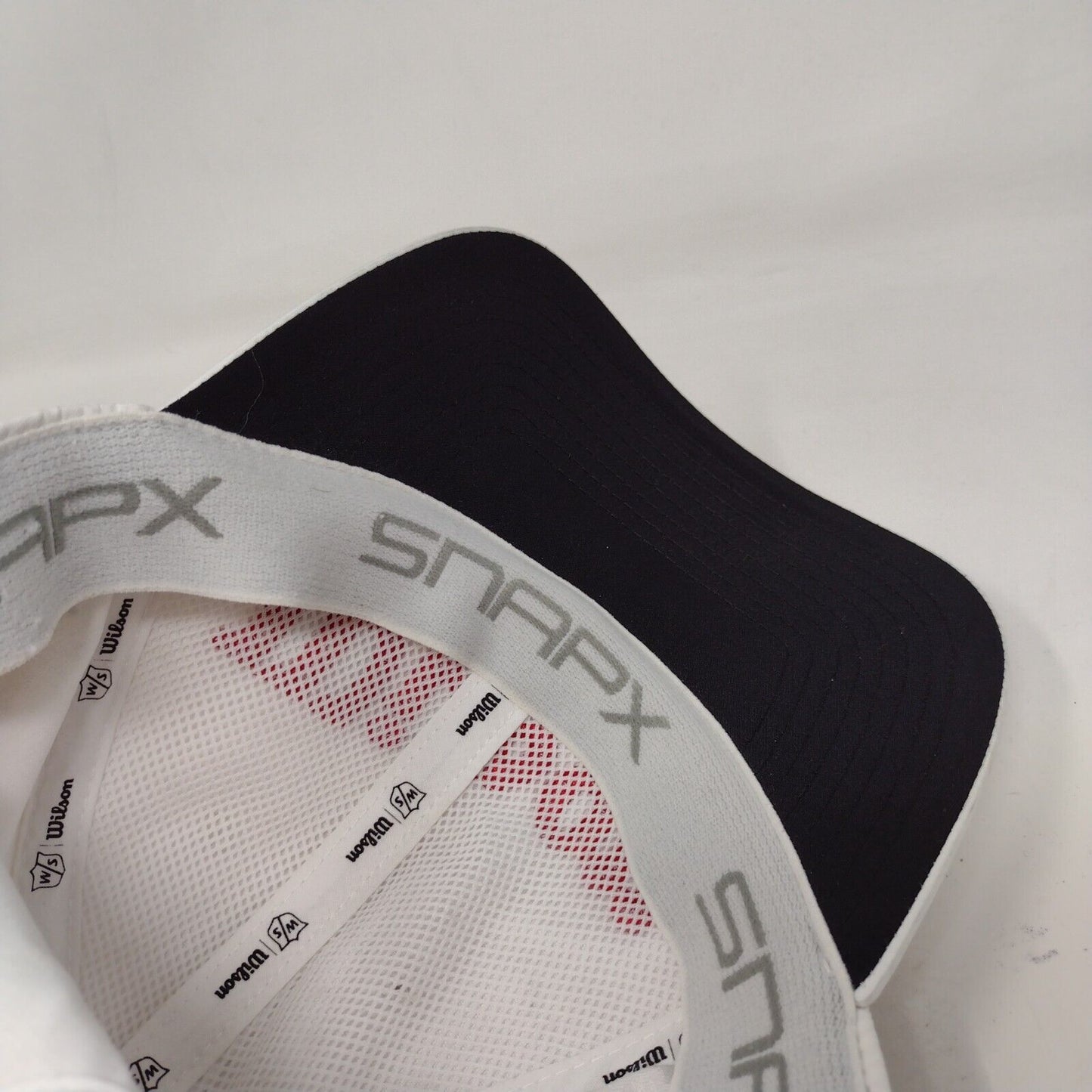 Wilson Slideback Golf Hat White OSFM Adjustable Embroidered Snapx 6 Panel