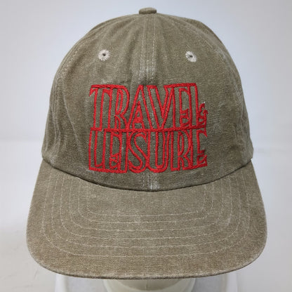 Travel & Leisure Magazine Embroidery Hat Brown Baseball Cap One Size Strapback