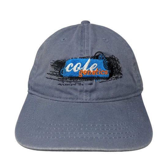 Outdoor Cap Men's Slideback Hat Blue Size OSFM Cole Genetics Embroidered Logo