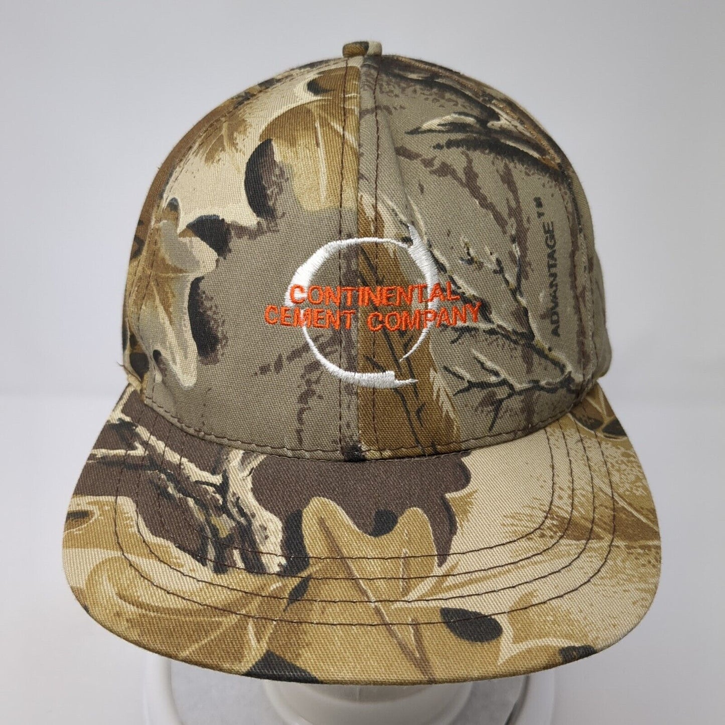 Continental Cement Company Snapback Hat Camo One Size Adjustable Hunting