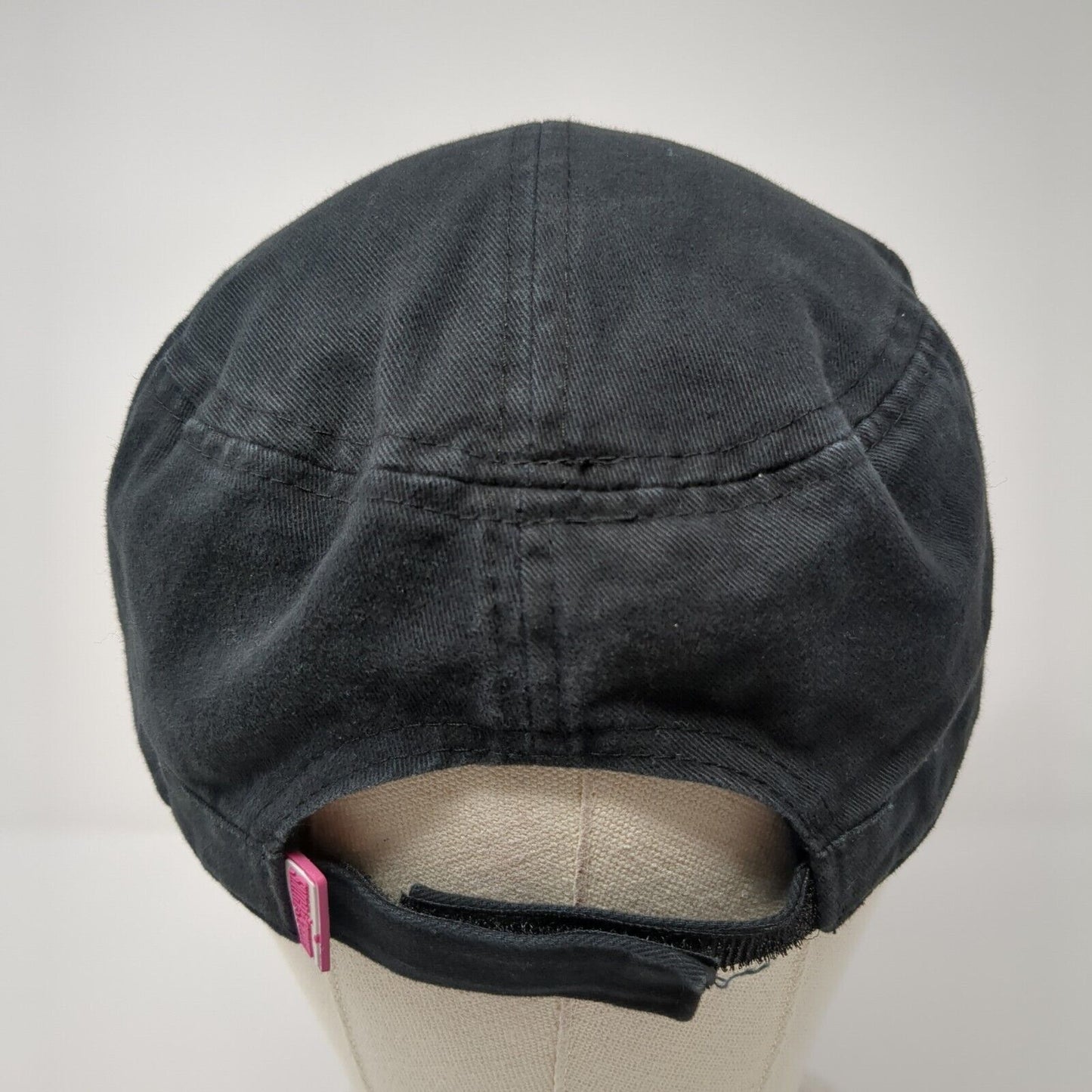 GWG Girls With Guns Cadet Army Cap Black One Size Adjustable Glitter Embroidered