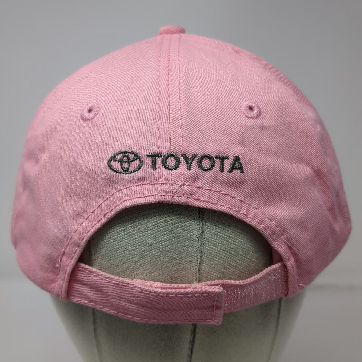 Toyota Baseball Cap Pink One Size Strapback Embroidered Logo Hat Cotton Car