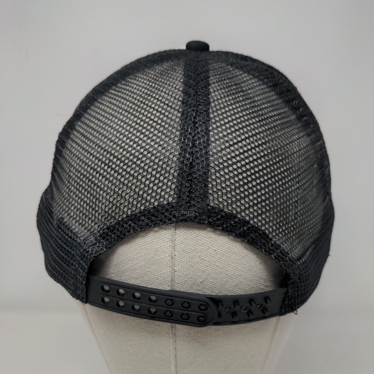 Brooklyn New York Snapback Trucker Hat Black One Size Mesh Back Colorblock