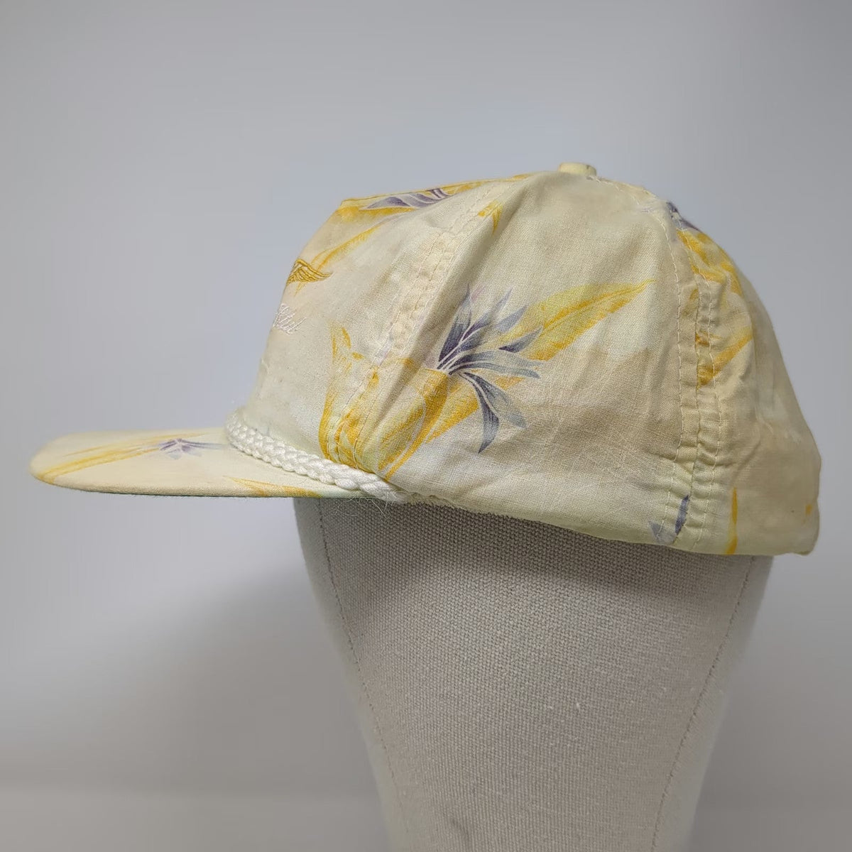 Imperial 5 Panel Yellow One Size The Olympic Club Floral Rope Brim Golf Logo Hat