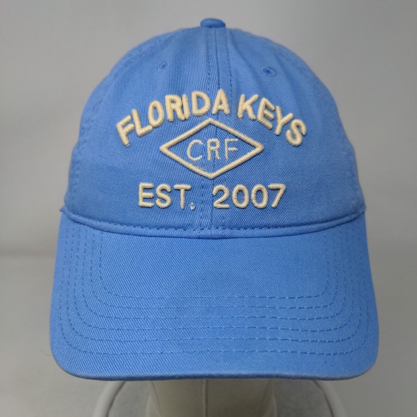 Florida Keys CRF Est. 2007 Slideback Hat Blue One Size Embroidered Legacy