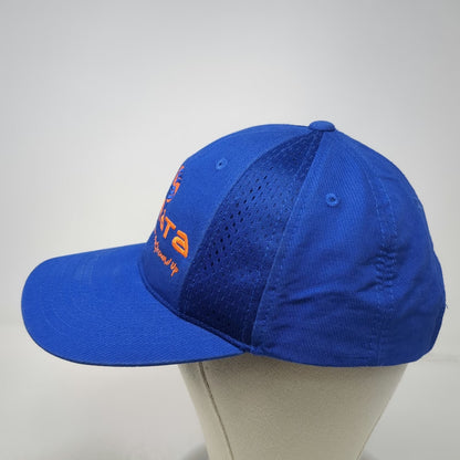 Port Authority Baseball Cap Blue OSFM Strata Mesh Side Panels Embroidered Hat